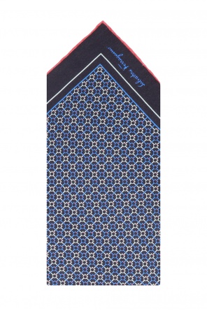 Silk pocket square with a logo, zdjęcie 2 Silk pocket square with a logo od Salvatore Ferragamo